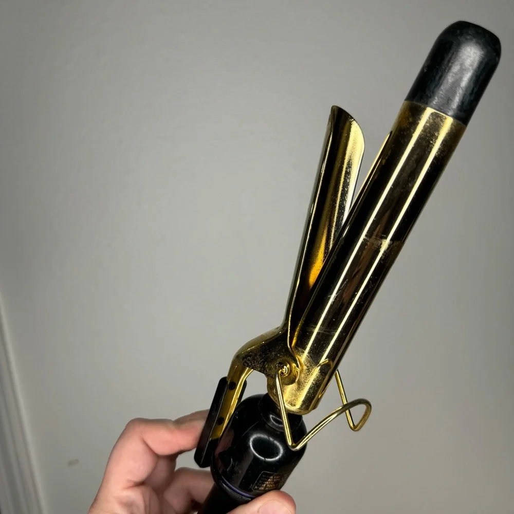 Hot Tools Gold Barrel Curling Iron‎ 1” Wand? - Used- See Description